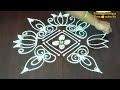 easyrangoli🌷 treditional kolam🌹lotus rangoli festival muggulu🌷3*1#sslnrangolidesigns