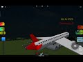 trying to land in realistic plane crash simulator (Roblox)