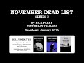 November Dead List (Series 2) starring Lia Williams