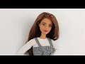 DIY Barbie Doll Outfit! Dress & Long Sleeve Top! How to Make Trendy Clothes for Barbie Dolls