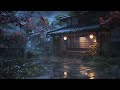 The Best Rain Sounds for Sleep and Stress Relief - Heavy Rain on the House in the Foggy Forest
