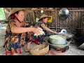 Bánh Xèo Măng Tôm Thịt Vịt Cuốn Rau Mỏ Quạ | Hương Vị Bánh Quê || Bamboo shoot pancakes