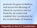 Preamble to the U.S. Constitution -- Hear and Read the Full Text