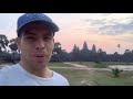 Empty Angkor Wat during Sunrise 1/19/2021