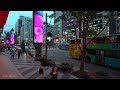 Rainy Day Walk in Lively Gangnam Main Street | Seoul Solo Travel 4K HDR