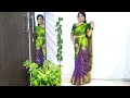 Festival Saree Draping Style/Saree wearing new elegant way to look More beautiful/@Saundaryaa