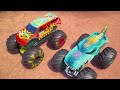 Monster Trucks Take on Wild Camp Crush Courses! 💥 - Monster Truck Videos for Kids | Hot Wheels