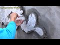 Technical Masters Use Sand And Cement On Concrete Walls You Have To See