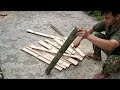 DIY.  How to make a sleeping chair from bamboo.  beautiful bamboo bed.  life in the forest