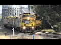 Freight Trains Crossing In NSW Australia Part 2 - 4K