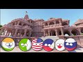 Country’s going to ram mandir part 2#country #countryballs #ram #ramji