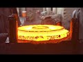 Process of Recycling Ship Chain Scrap forging to make Engine Flywheel | Factory mass production