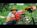 BIKE 🏍 from a chainsaw and a bicycle🚲with your own hands!😱DIY  #1