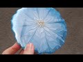 Icy Blue 3D RESIN FLOWER BLOOM Tutorial - Beginner Friendly Easy and Simple Technique