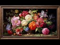 Flowers Painting | 4K | TV Art with Music | Framed Painting | TV Wallpaper