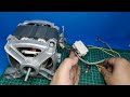 Building a Generator from a Washing Machine Motor Using a Permanent Magnet