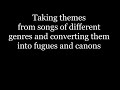 Two Fugues & Canons on a Theme By MCR | The Black Offering