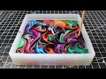 DIY Epoxy Coaster / Colorful Swirls / Resin Art