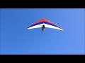 Ric Caylor's first high flight foot launching a hang glider.