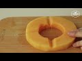 노오븐~ 칸탈로프 멜론 치즈케이크 만들기 : No-Bake Cantaloupe Melon Cheesecake : カンタロープ メロンレアチーズケーキ | Cooking tree