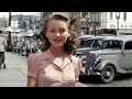 Forties Fashions - Everyday Women's Clothing in 1940s USA [COLORIZED]