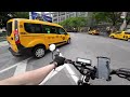 Ripping through NYC on an eBike