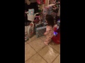 Toddlers priceless Christmas morning reaction