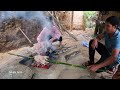 The Process of Digging the Way to the Goat Barn, Roasting Goose Lunch, Harvesting Corn | Family Farm