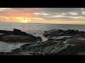 Hawaiin Sunset and Ocean Sounds. Big Island, Hawaii. Relaxing Ocean Sunset Scenery. Kona.