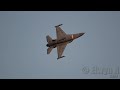 Radom Air Show  F-16 Tiger Demo Team Poland  Dropping Flares!