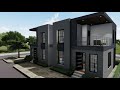 7 x 8 Meters Small House Design Idea with 3 Bedrooms