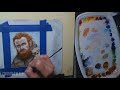 Tormund Sketch Card Commission Watercolor Time Lapse