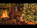 Instrumental Christmas Music with Crackling Fireplace Sounds - Christmas Ambience (5 HOURS)