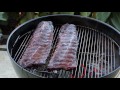 How to smoke BBQ ribs with the Slow 'N Sear and kettle | baby back or spareribs