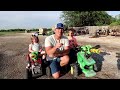 Using kids tractors with nerf guns on them | Tractors for kids