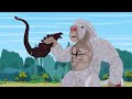 30 MINUTES FUNNY OF GODZILLA - SHIN vs KONG: Never argue with an idiot |Godzilla Cartoon Compilation