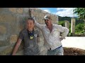 APPLYING STUCCO ON A MASSIVE BLOCK WALL BUILD! DREAM ABANDONED PROPERTY