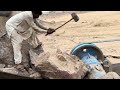 Super Giant Rock Crusher in action Rubble Crusher | Master Jaw Crusher|Super Satisfying Rock Breaker