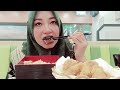 Eating Unagi Don grilled eel rice bowl and fried chicken //mukbang eating show