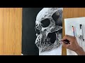 Drawing a Human Skull:  Proportion and Shading