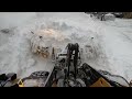 Huge norwegian snow storm! l90H with 5.5 meter U-plow
