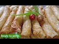 One of the best Filipino Snack | Fried Banana Rolls with Pastillas(Turon)