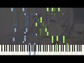 [FULL] 1-Ban Kagayaku Hoshi - Alya Sometimes Hides Her Feelings in Russian OP - Piano [Synthesia]