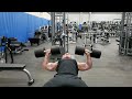 Rambo Incline Dumbbell Press with 150 pound dumbbells