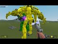 BIG BATTLE ALL MONSTER CURSED NIGHTMARE MECHA TITAN SMILING CRITTER POPPY PLAYTIME CHAPPER in GMOD!!