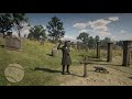 Arthur sendo citado indiretamente no enterro de Elias Green no Red Dead Redemption 2