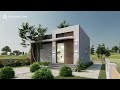 🏡 Design of Small House 6x6 meters, plan of Modern and small House 2021 😍
