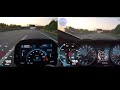 BMW M1000R (2023) vs Suzuki Hayabusa (2022) acceleration GPS comparison.