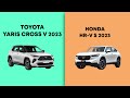 Toyota Yaris Cross V 2023 vs Honda HR-V S 2023 comparison