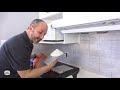 How to Tile Over an Existing Back Splash with Subway Tile